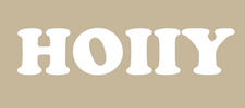 White text 'HOIIY' on a beige background