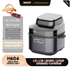 HOIIY 6L Visible Air Fryer with specifications on a kitchen counter