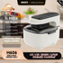 HOIIY 5L BBQ & Air Fryer with digital control on a kitchen counter, featuring HOIYY branding.