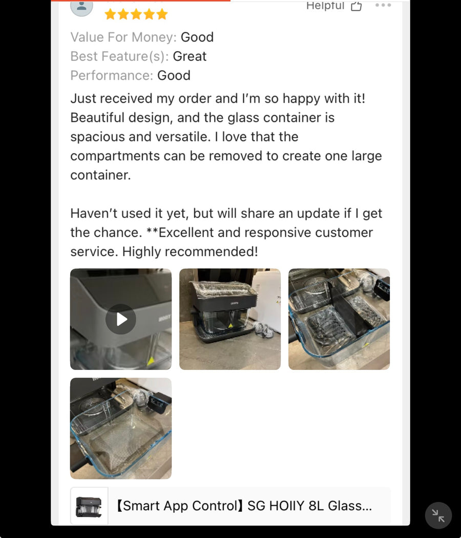 Customer review screenshot