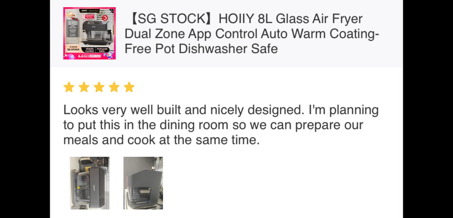 Customer review screenshot