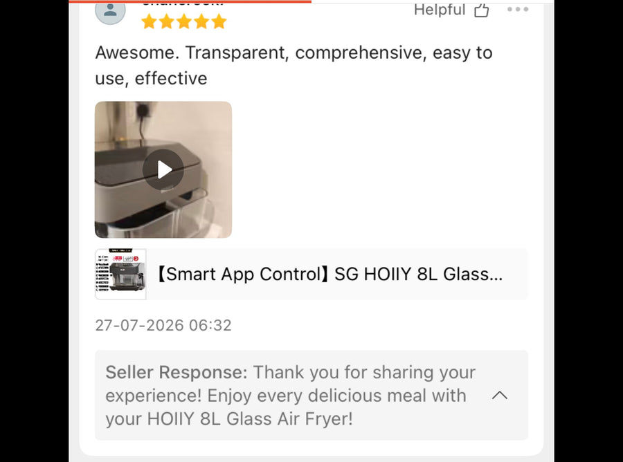 Customer review screenshot