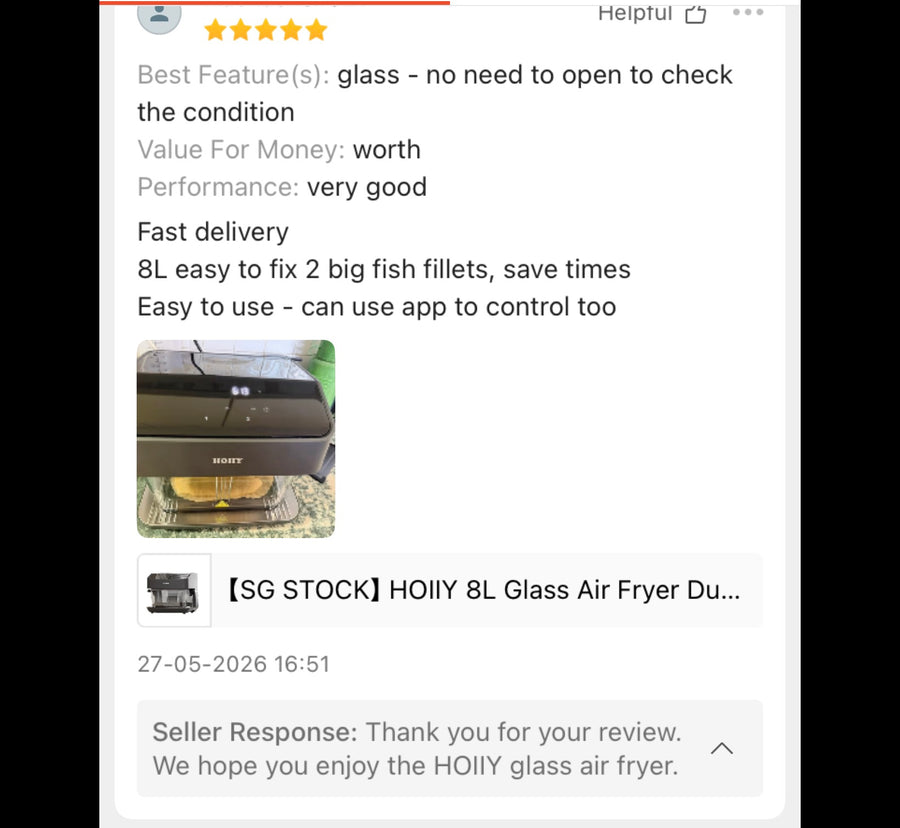 Customer review screenshot