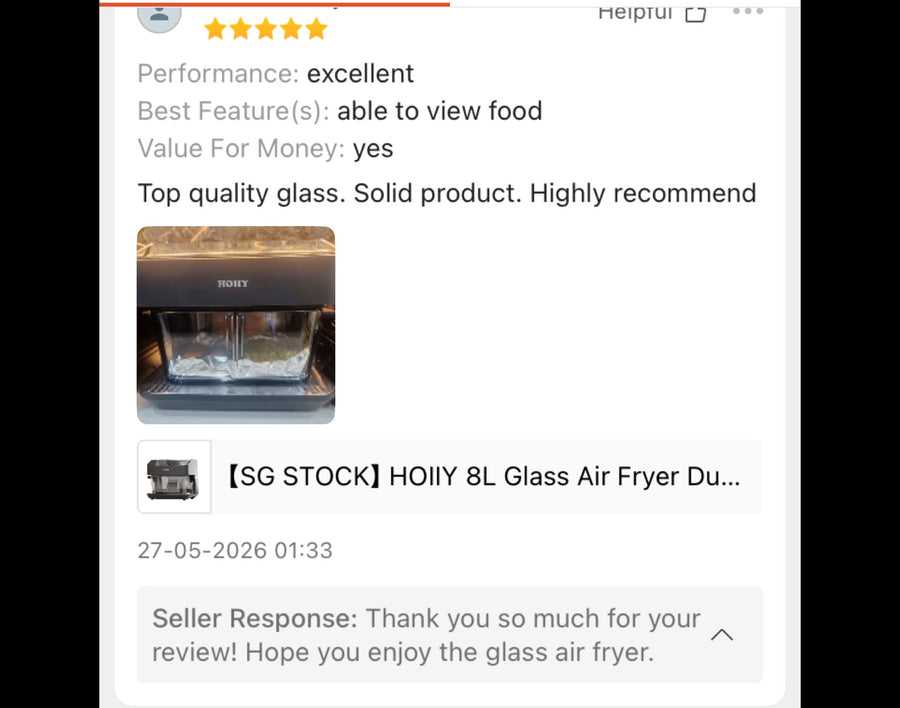 Customer review screenshot