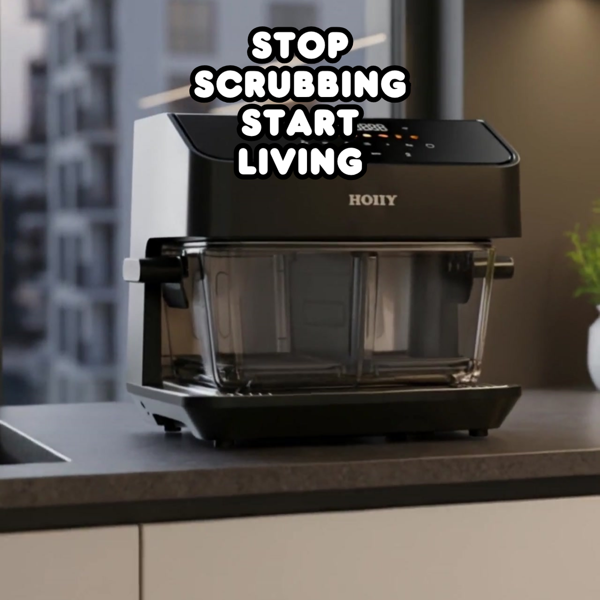 Less Cleaning, More Living | HOIIY Singapore 8L Glass Air Fryer